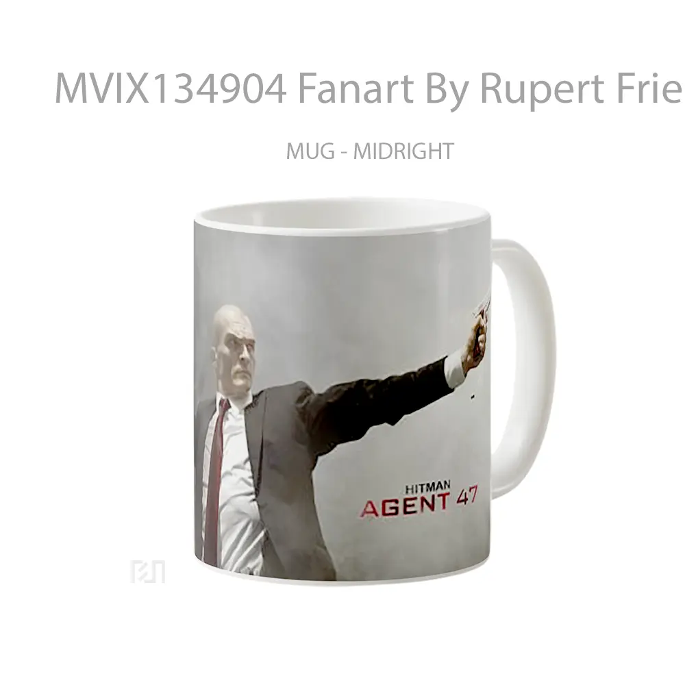 Mug Fanart By Rupert Friend On Hitman Agent 47 Gelas Keramik Unik - All-side / Desain