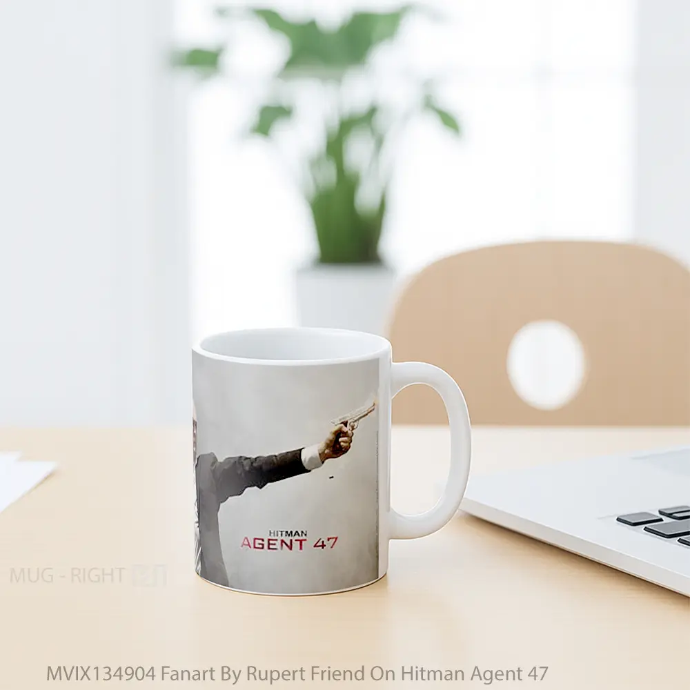 Mug Fanart By Rupert Friend On Hitman Agent 47 Gelas Keramik Unik - All-side / Desain