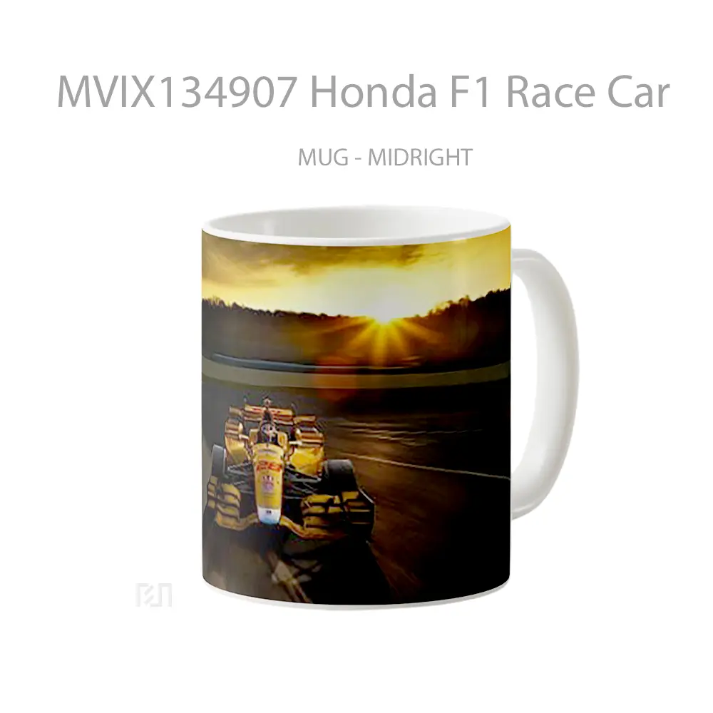 Mug Honda F1 Race Car Cangkir Mobil - All-side / Desain