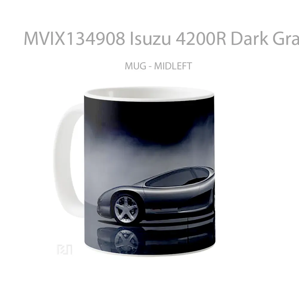 Mug Isuzu 4200R Dark Gray Concept Gelas Keramik Unik - All-side / Desain