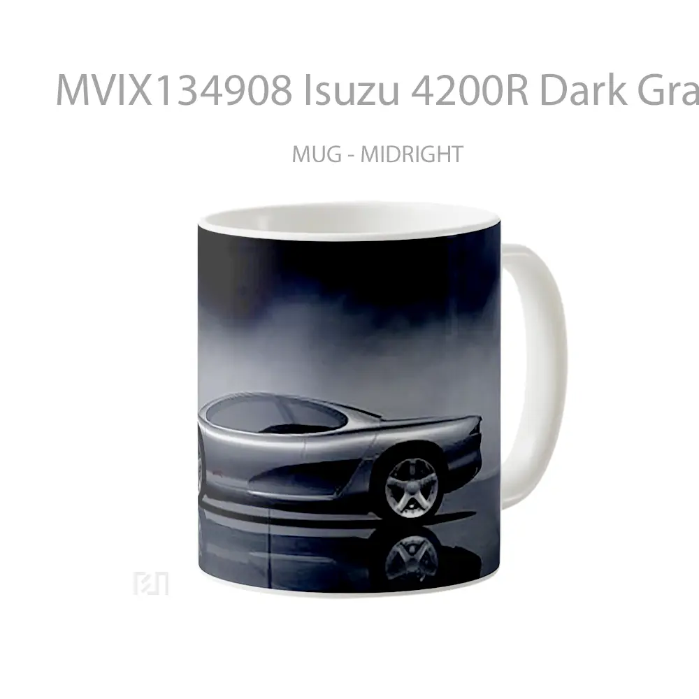 Mug Isuzu 4200R Dark Gray Concept Gelas Keramik Unik - All-side / Desain