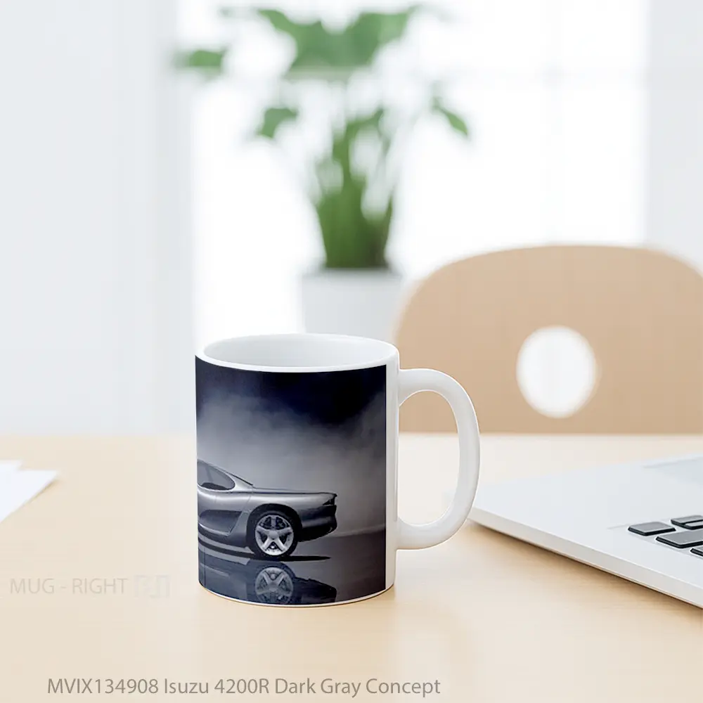Mug Isuzu 4200R Dark Gray Concept Gelas Keramik Unik - All-side / Desain