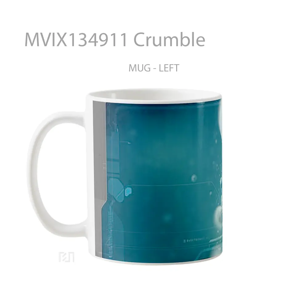 Mug Crumble Gelas Keramik Unik - All-side / Desain