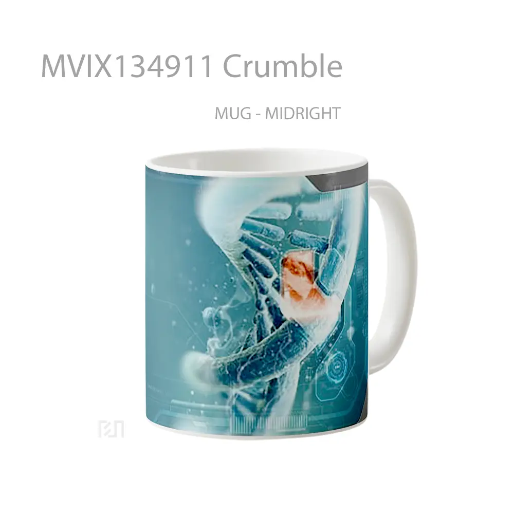 Mug Crumble Gelas Keramik Unik - All-side / Desain