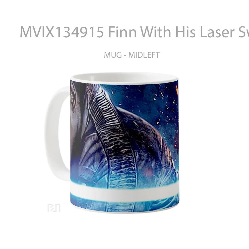 Mug Finn With His Laser Sword Gelas Keramik Unik - All-side / Desain