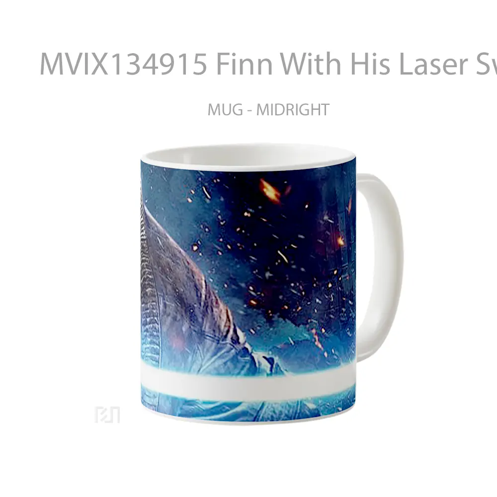 Mug Finn With His Laser Sword Gelas Keramik Unik - All-side / Desain