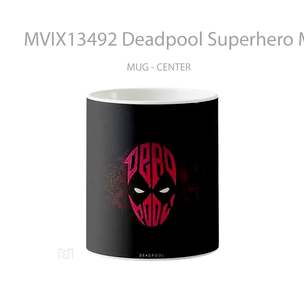 Mug Deadpool Superhero Minimalist Gelas Superhero