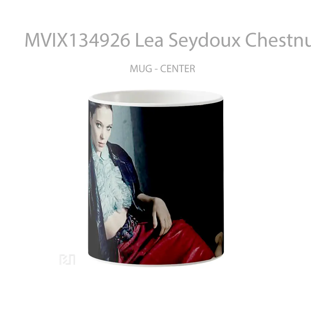 Mug Lea Seydoux Chestnut Gelas Keramik Unik