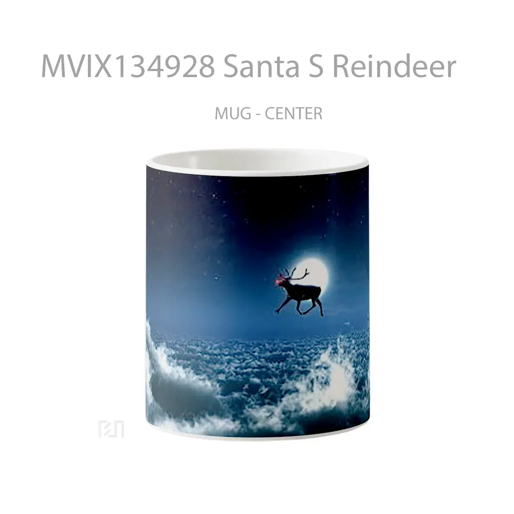 Mug Santa S Reindeer Gelas Hewan Lucu