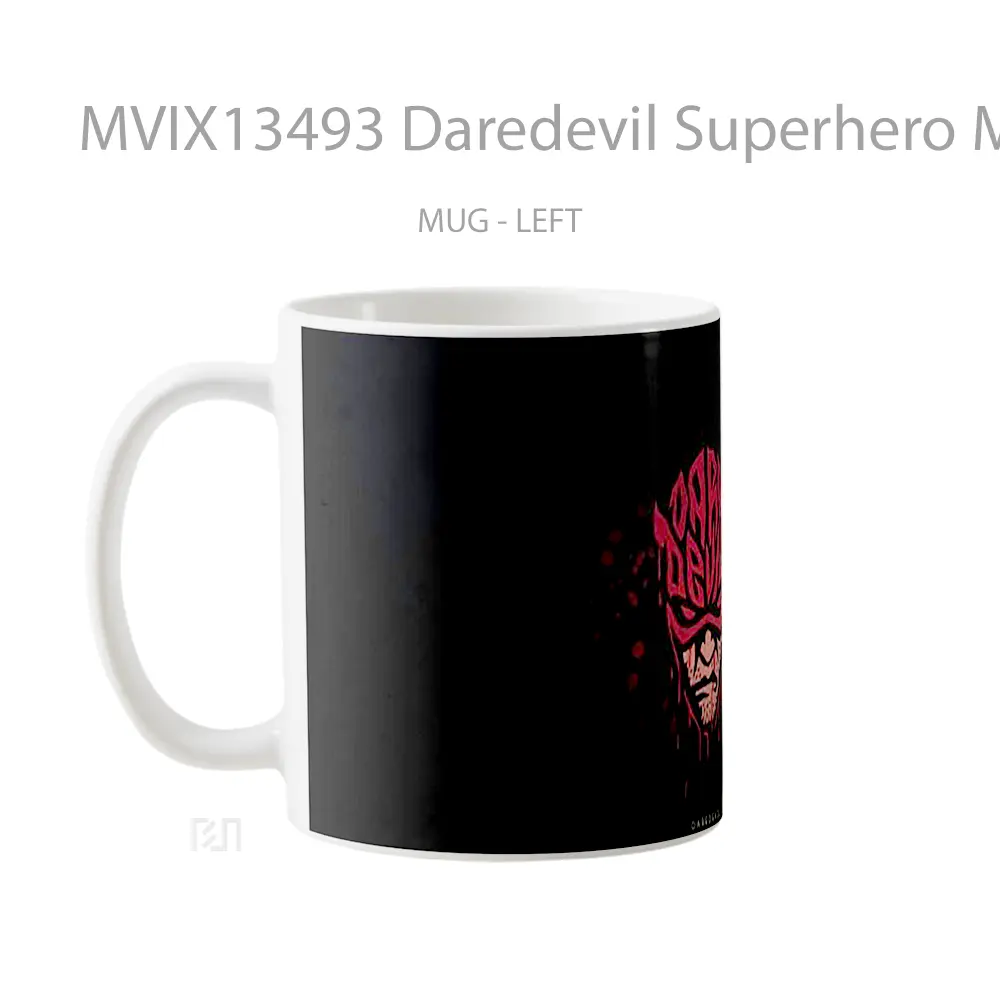 Mug Daredevil Superhero Minimalist Gelas Superhero - All-side / Desain