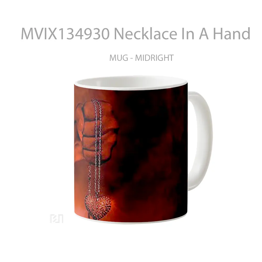 Mug Necklace In A Hand Gelas Keramik Unik - All-side / Desain