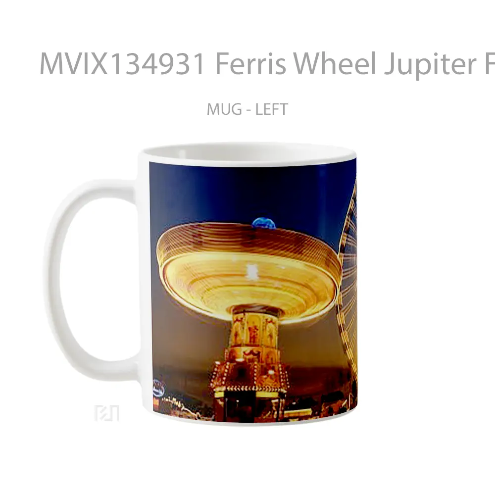 Mug Ferris Wheel Jupiter Ferris Gelas Keramik Unik - All-side / Desain