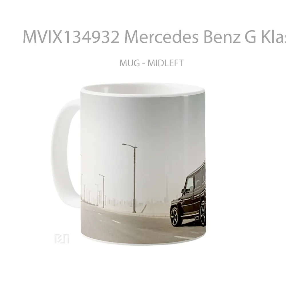 Mug Mercedes Benz G Klasse W463 Black Cangkir Mobil - All-side / Desain