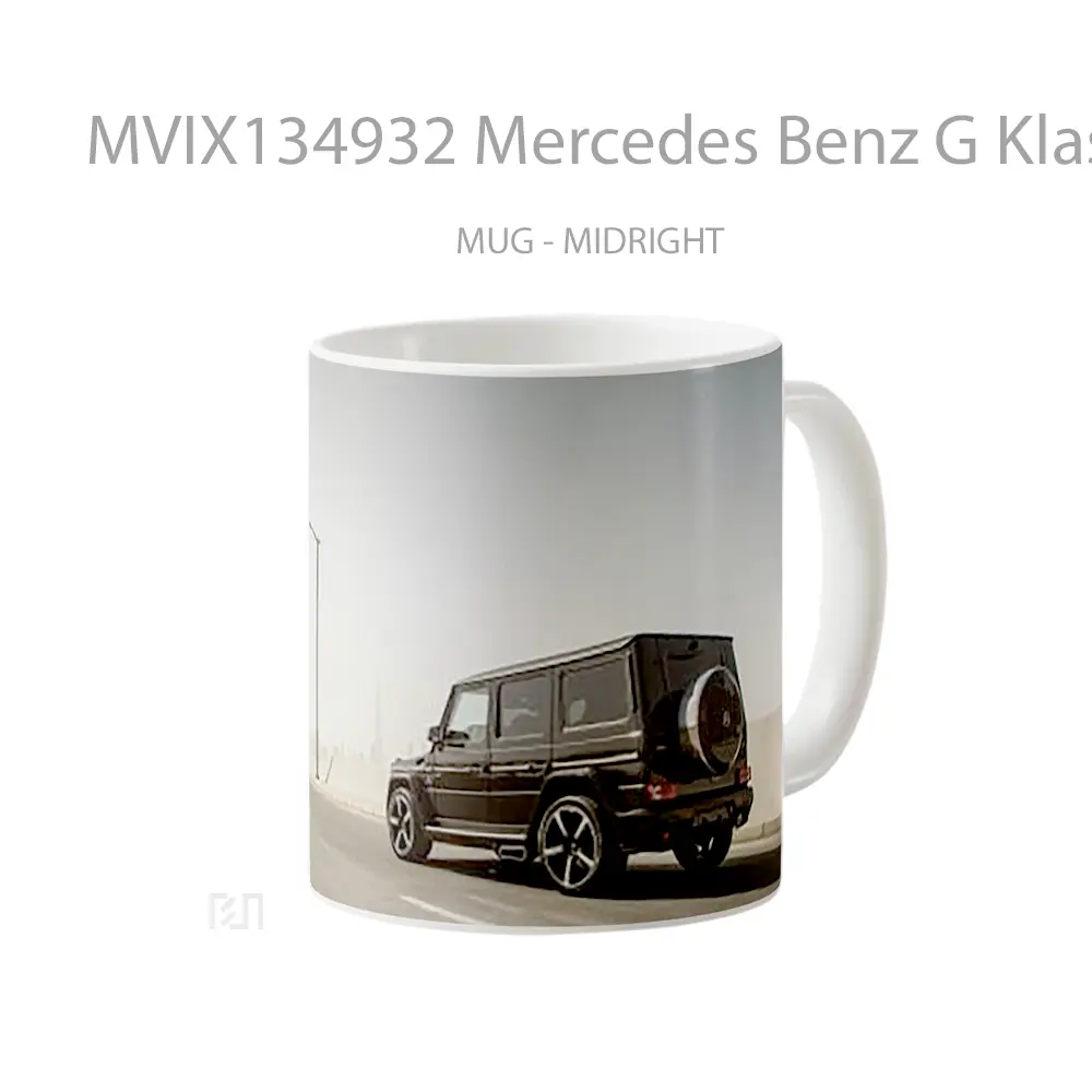 Mug Mercedes Benz G Klasse W463 Black Cangkir Mobil - All-side / Desain