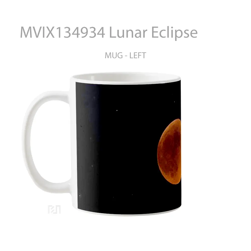 Mug Lunar Eclipse Gelas Keramik Unik - All-side / Desain