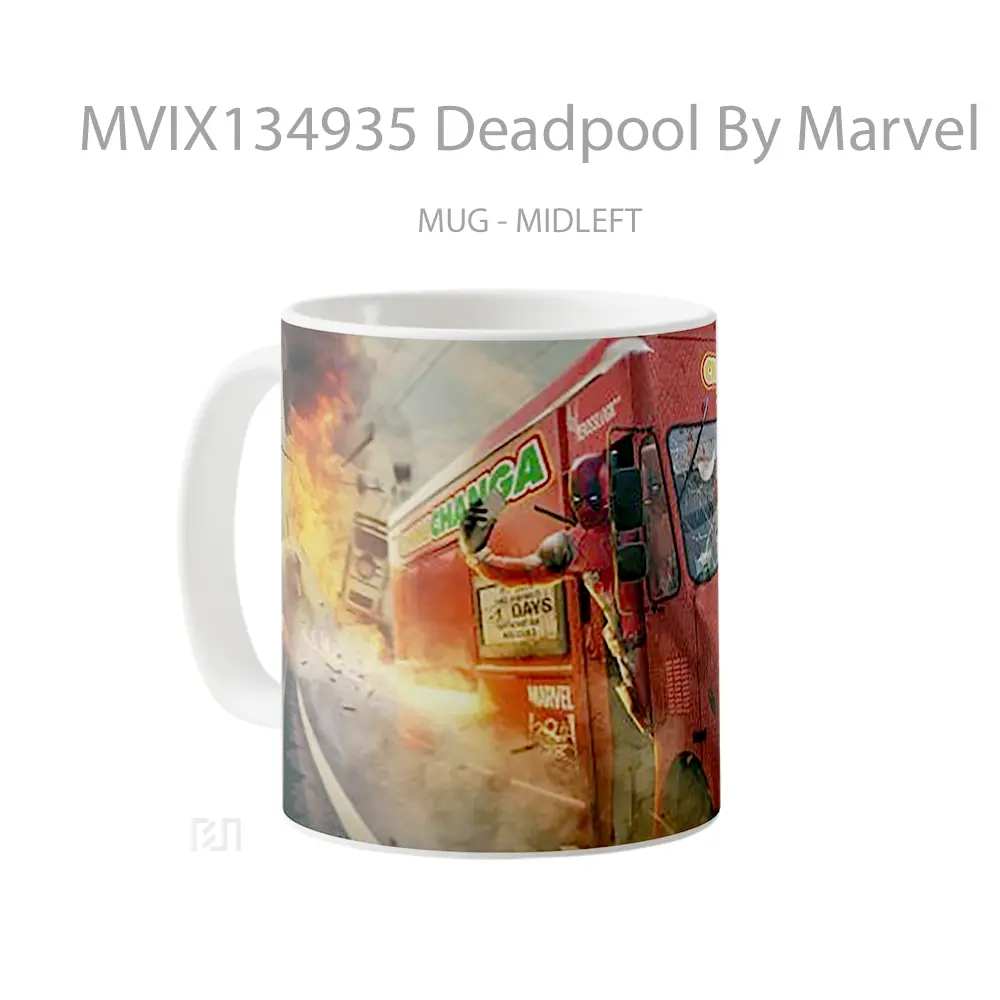 Mug Deadpool By Marvel Gelas Superhero - All-side / Desain