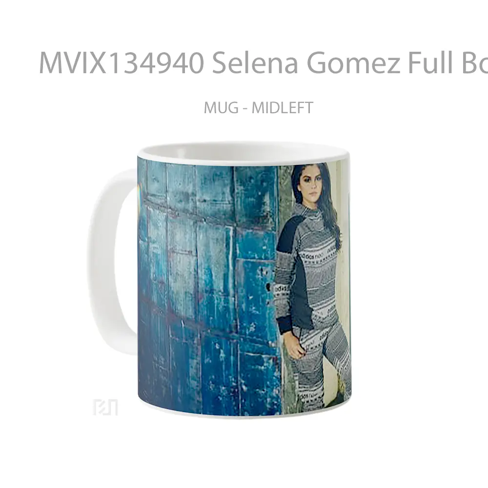 Mug Selena Gomez Full Body Gelas Selebriti - All-side / Desain