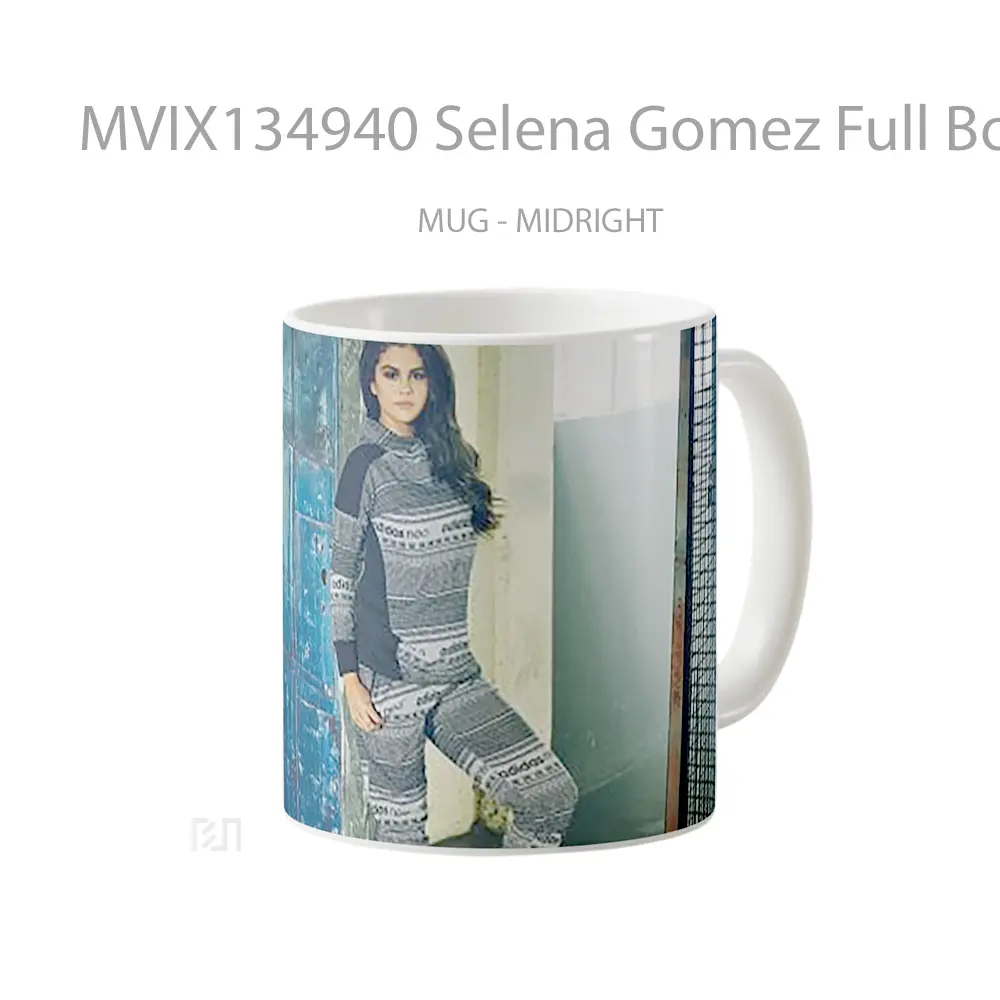 Mug Selena Gomez Full Body Gelas Selebriti - All-side / Desain