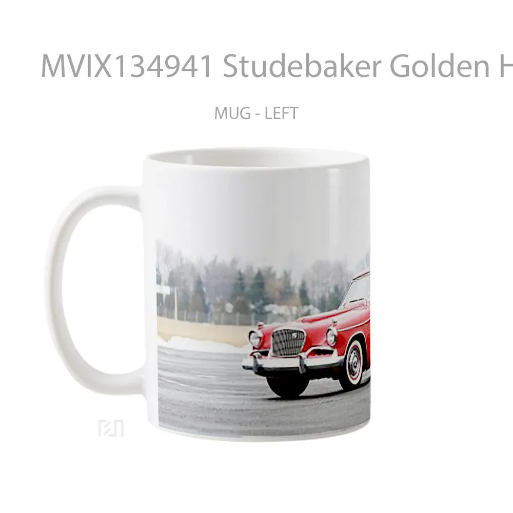 Mug Studebaker Golden Hawk 1957 Red Gelas Hewan Lucu - All-side / Desain