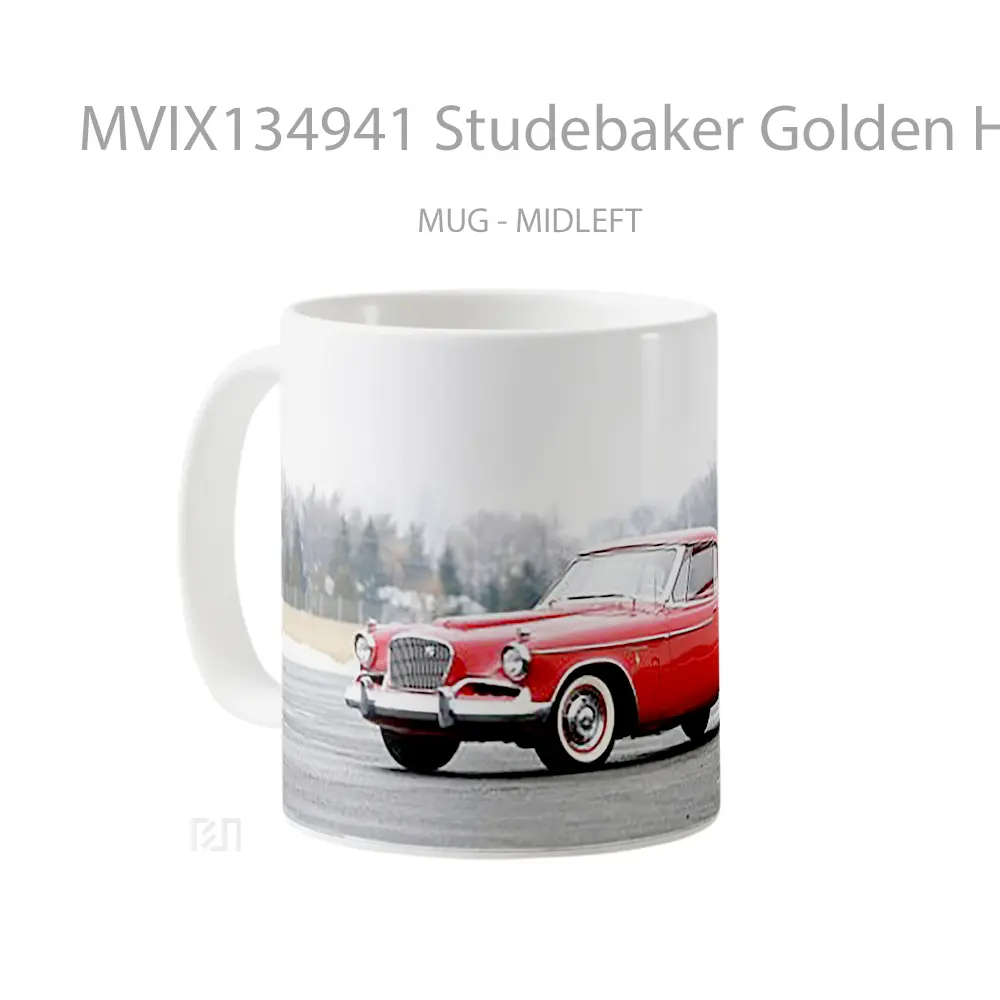 Mug Studebaker Golden Hawk 1957 Red Gelas Hewan Lucu - All-side / Desain