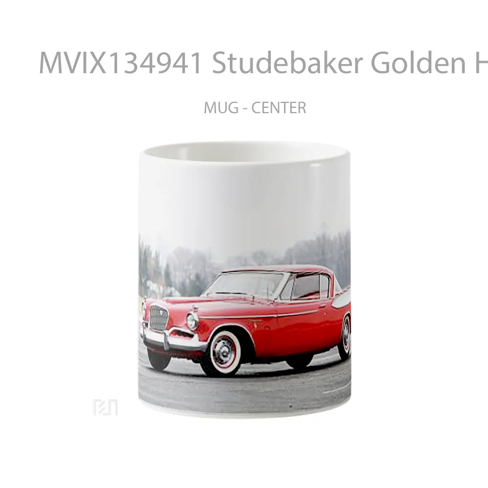 Mug Studebaker Golden Hawk 1957 Red Gelas Hewan Lucu