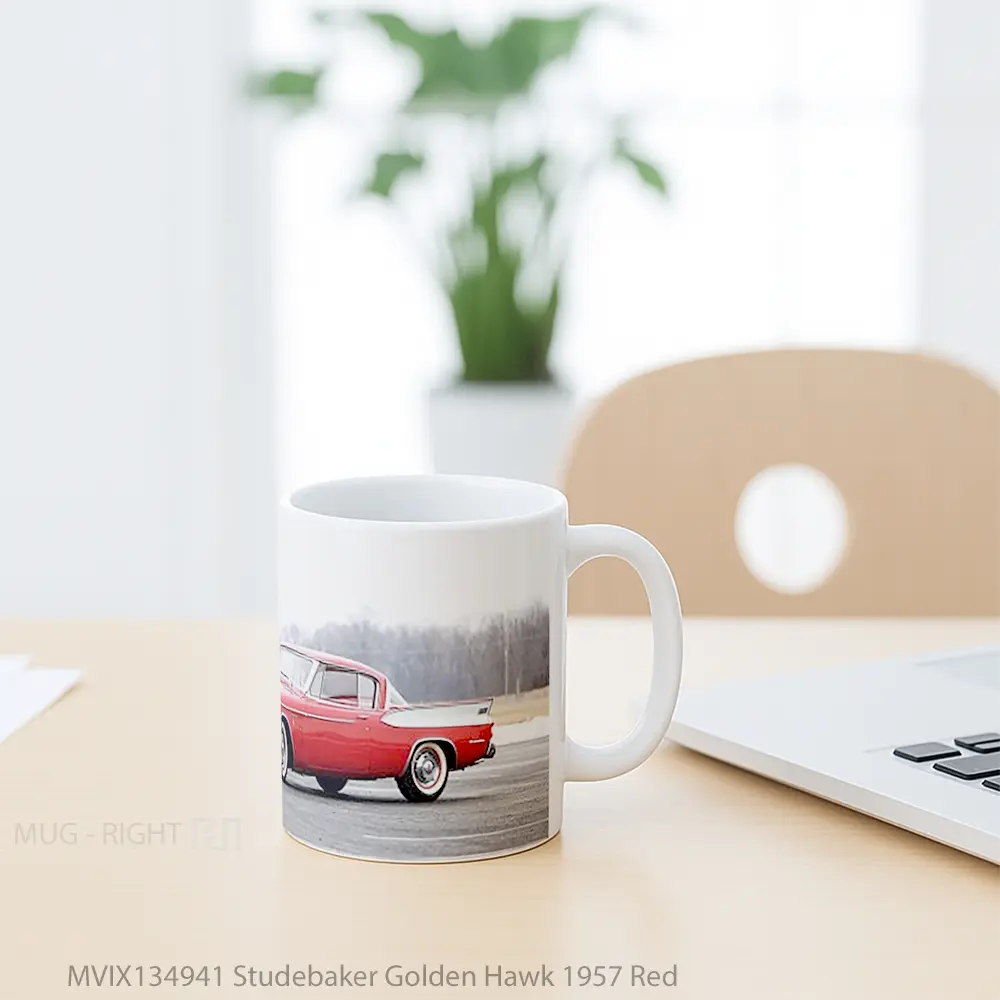 Mug Studebaker Golden Hawk 1957 Red Gelas Hewan Lucu - All-side / Desain