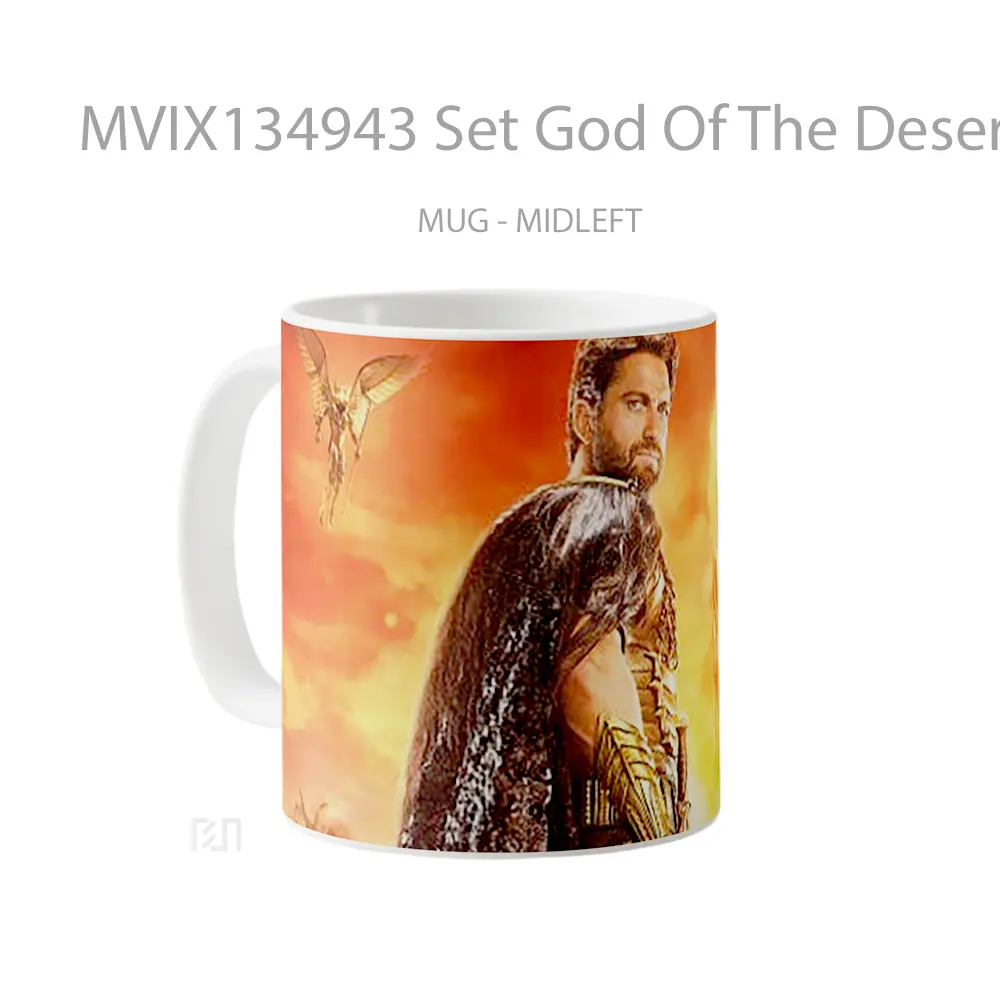 Mug Set God Of The Desert Of The Gods Of Egypt Gelas Pemandangan Alam - All-side / Desain