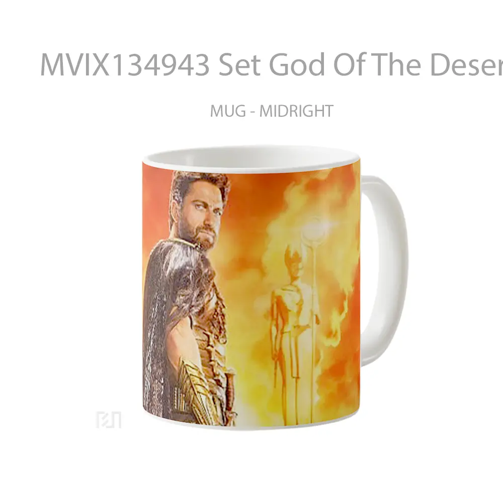Mug Set God Of The Desert Of The Gods Of Egypt Gelas Pemandangan Alam - All-side / Desain