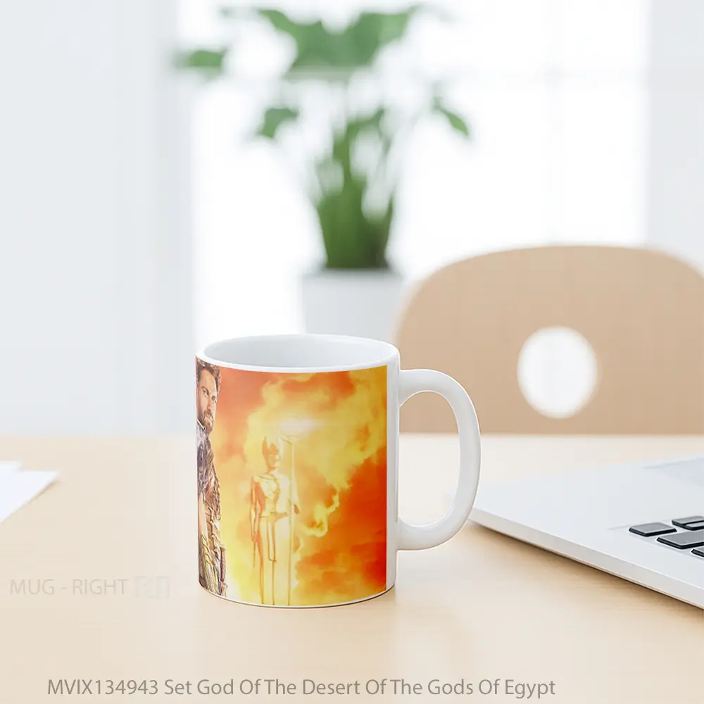 Mug Set God Of The Desert Of The Gods Of Egypt Gelas Pemandangan Alam - All-side / Desain