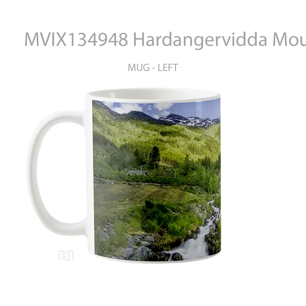 Mug Hardangervidda Mountain In Norway Gelas Pemandangan Alam - All-side / Desain