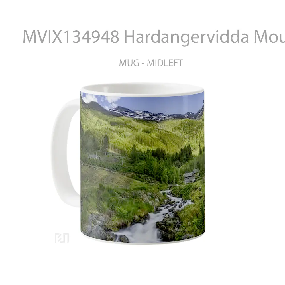 Mug Hardangervidda Mountain In Norway Gelas Pemandangan Alam - All-side / Desain