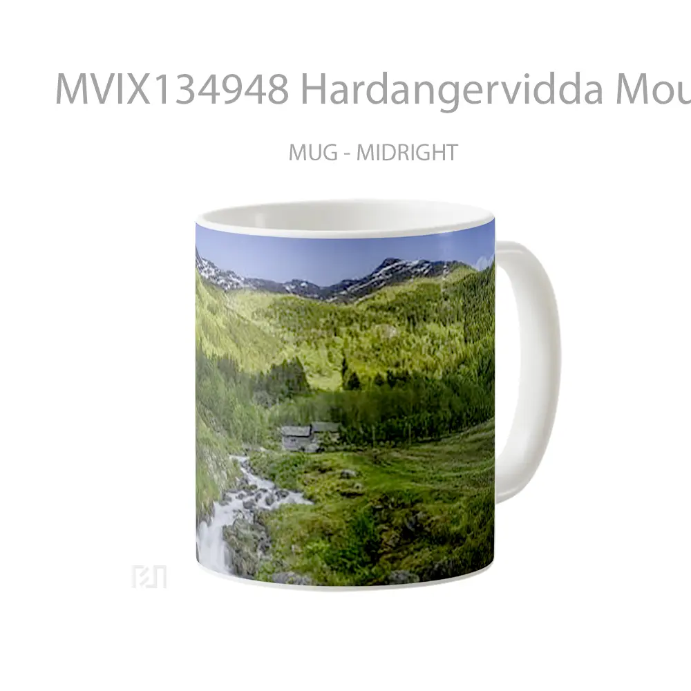 Mug Hardangervidda Mountain In Norway Gelas Pemandangan Alam - All-side / Desain