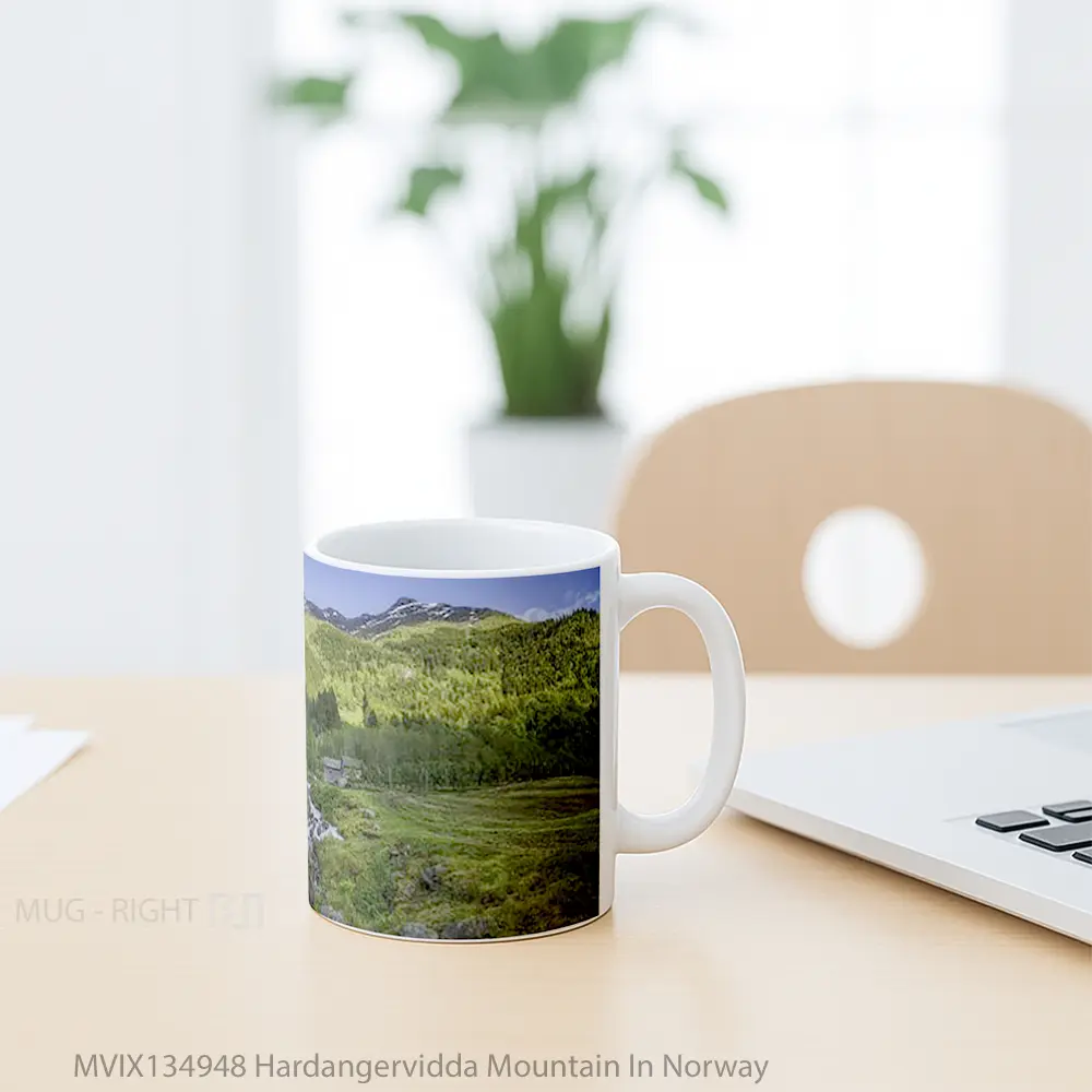 Mug Hardangervidda Mountain In Norway Gelas Pemandangan Alam - All-side / Desain