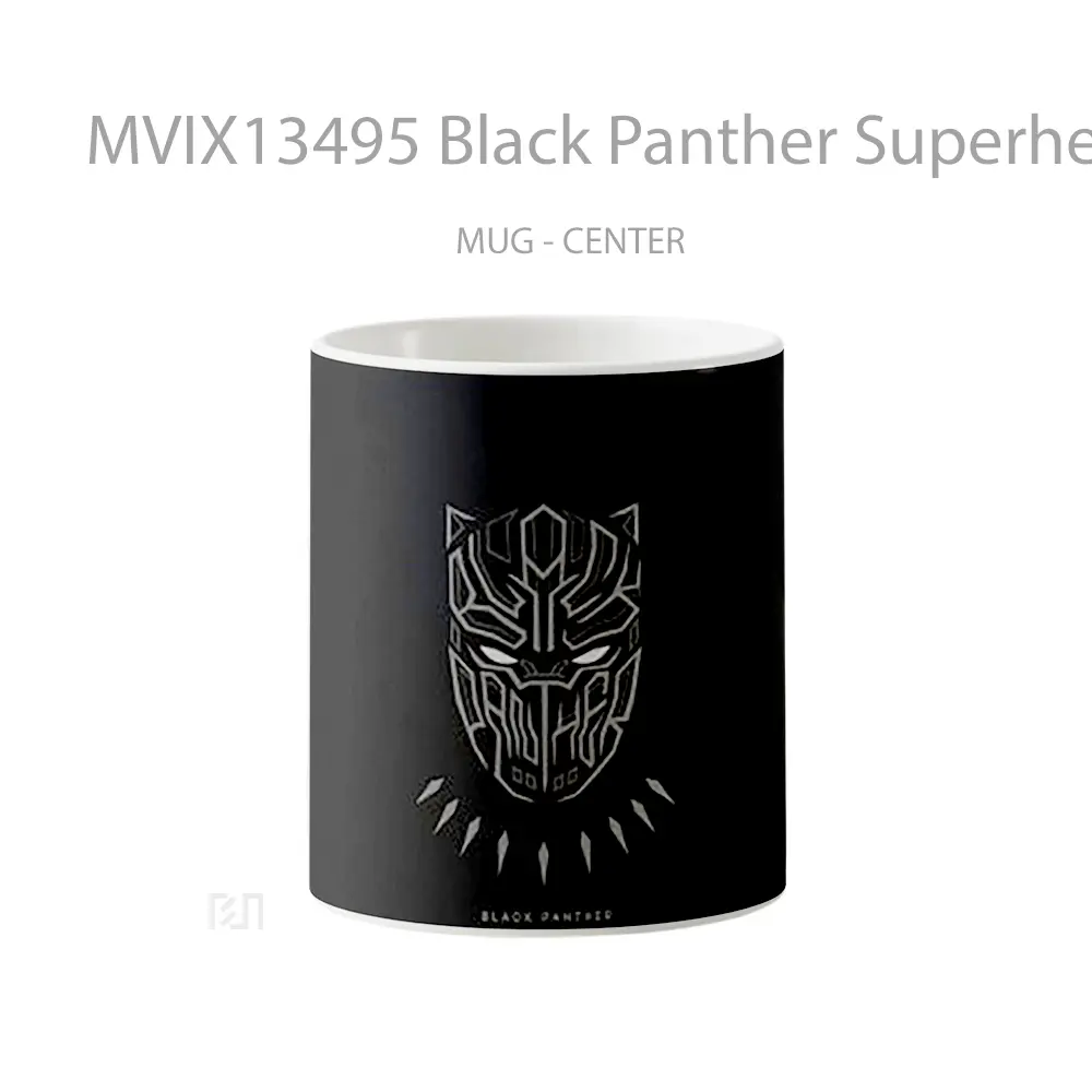 Mug Black Panther Superhero Minimalist Gelas Superhero