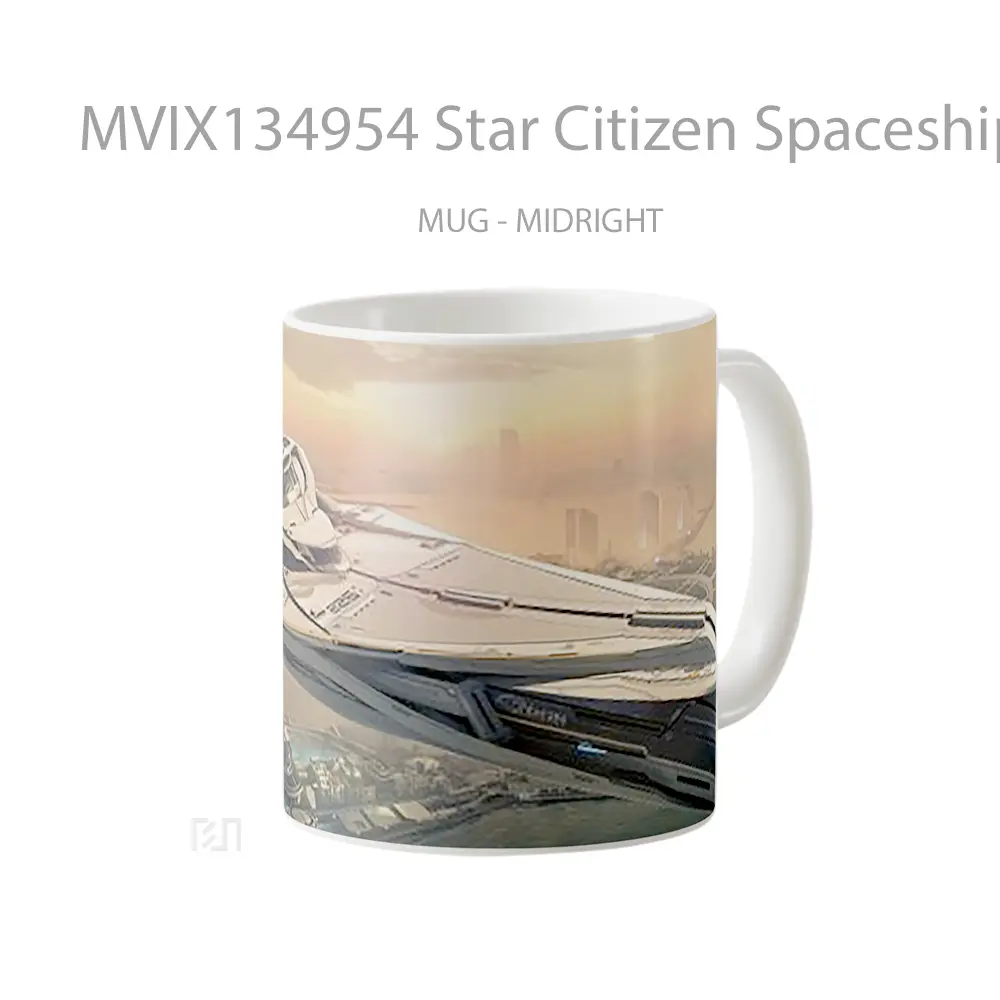 Mug Star Citizen Spaceship Gelas Astronomi - All-side / Desain