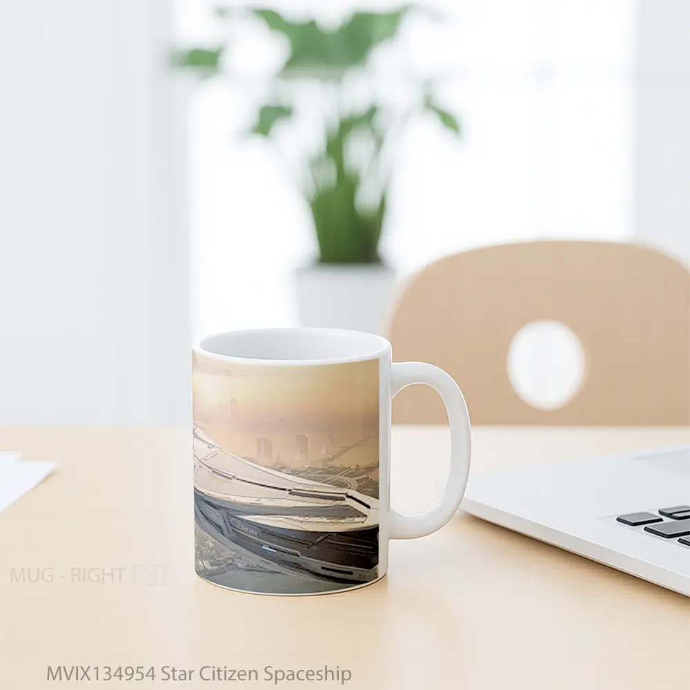 Mug Star Citizen Spaceship Gelas Astronomi - All-side / Desain