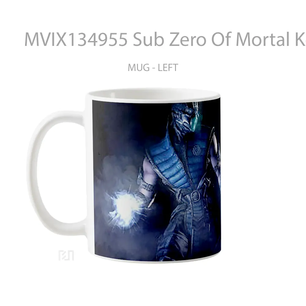 Mug Sub Zero Of Mortal Kombat X Gelas Keramik Unik - All-side / Desain