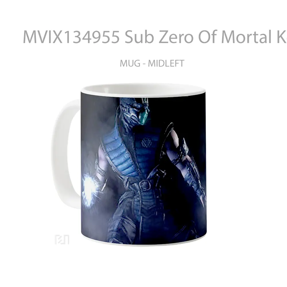 Mug Sub Zero Of Mortal Kombat X Gelas Keramik Unik - All-side / Desain
