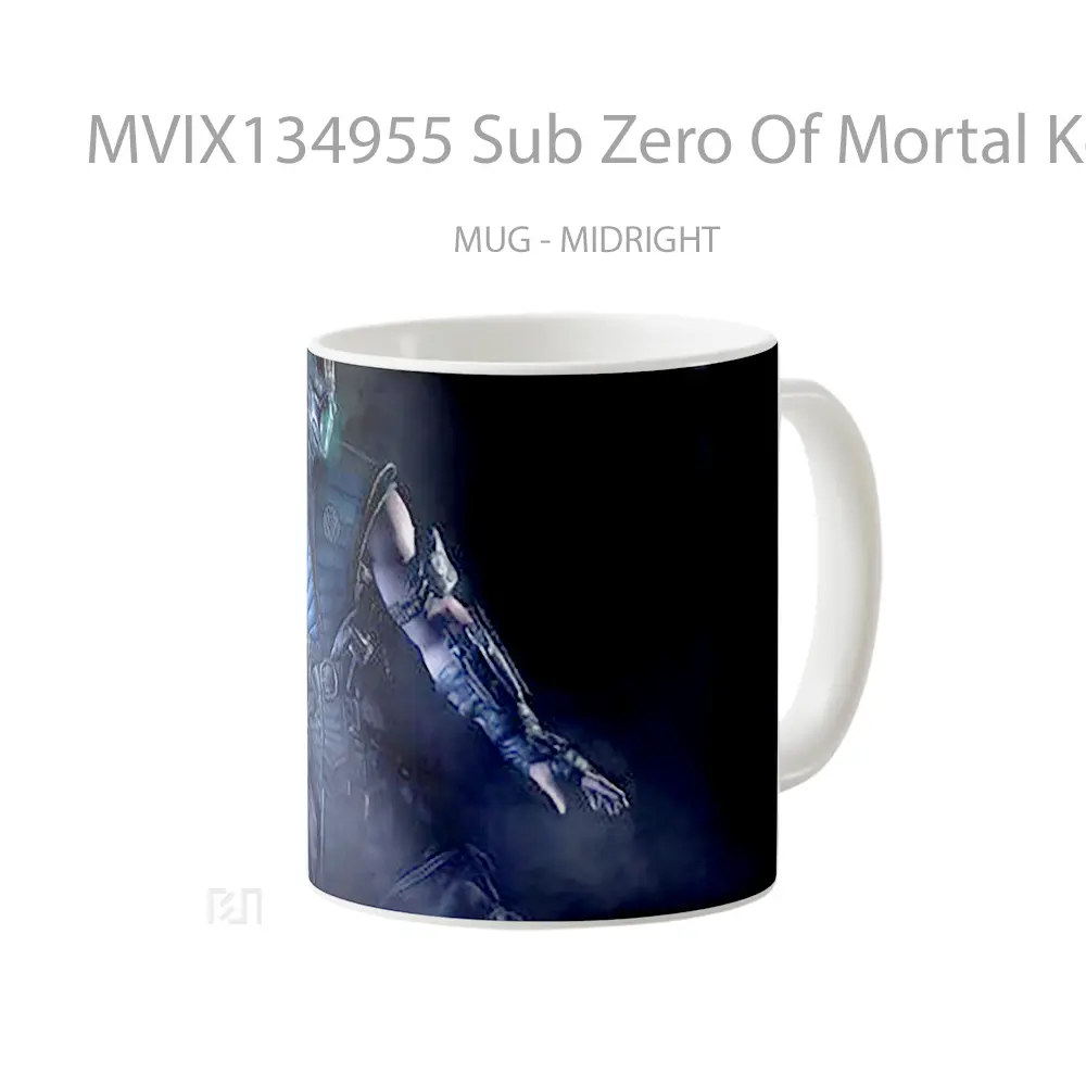 Mug Sub Zero Of Mortal Kombat X Gelas Keramik Unik - All-side / Desain