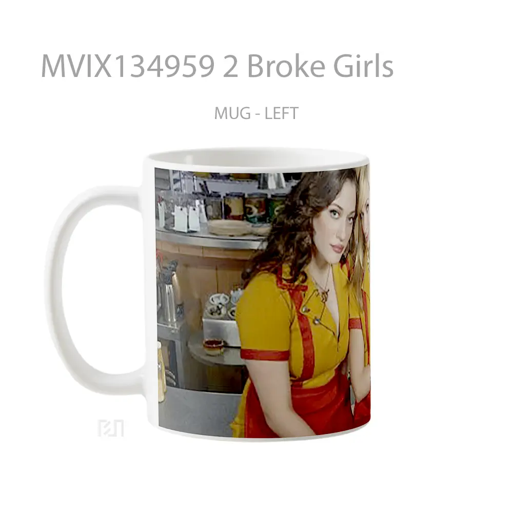 Mug 2 Broke Girls Gelas Keramik Unik - All-side / Desain