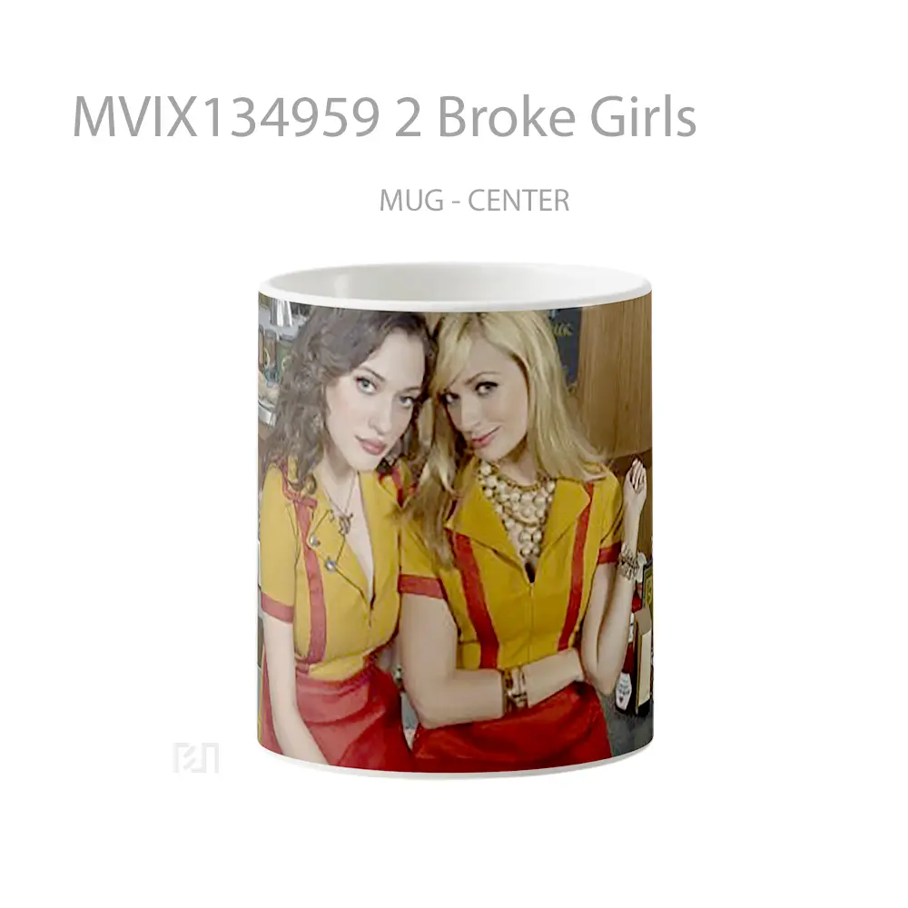 Mug 2 Broke Girls Gelas Keramik Unik