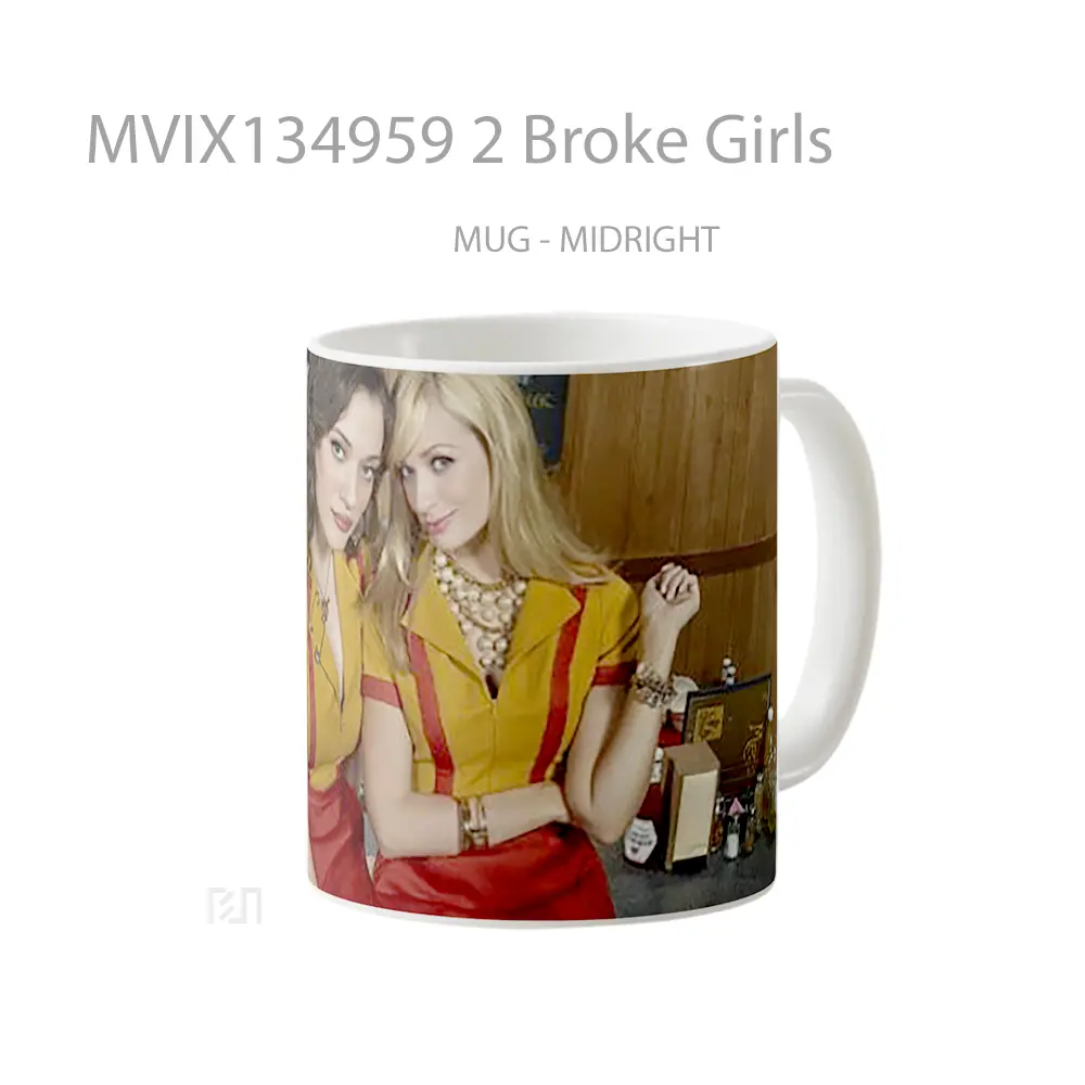 Mug 2 Broke Girls Gelas Keramik Unik - All-side / Desain