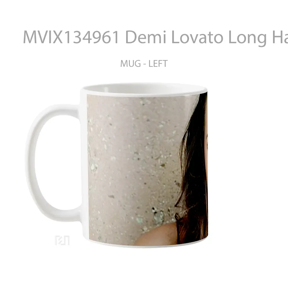 Mug Demi Lovato Long Hair Gelas Selebriti - All-side / Desain