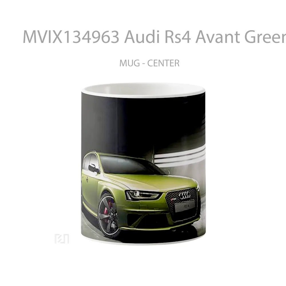 Mug Audi Rs4 Avant Green Cangkir Mobil