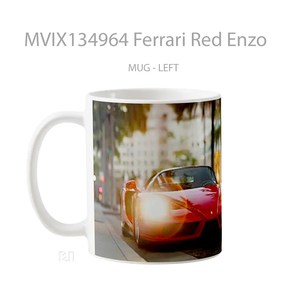 Mug Ferrari Red Enzo Cangkir Mobil - All-side / Desain