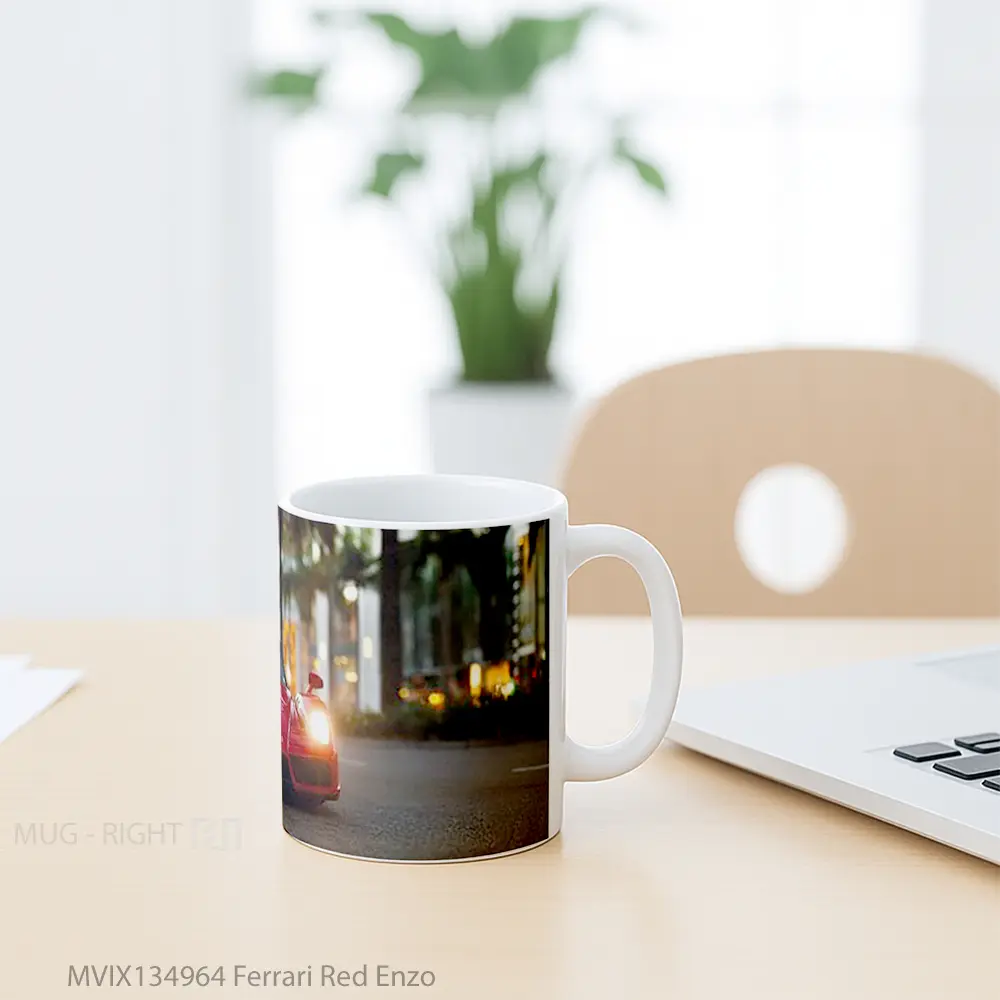 Mug Ferrari Red Enzo Cangkir Mobil - All-side / Desain