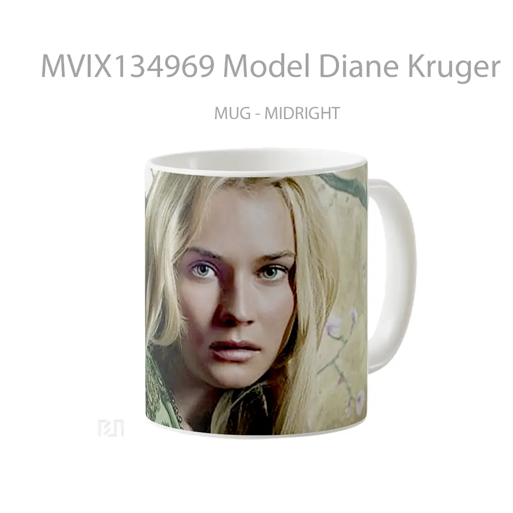 Mug Model Diane Kruger Gelas Keramik Unik - All-side / Desain