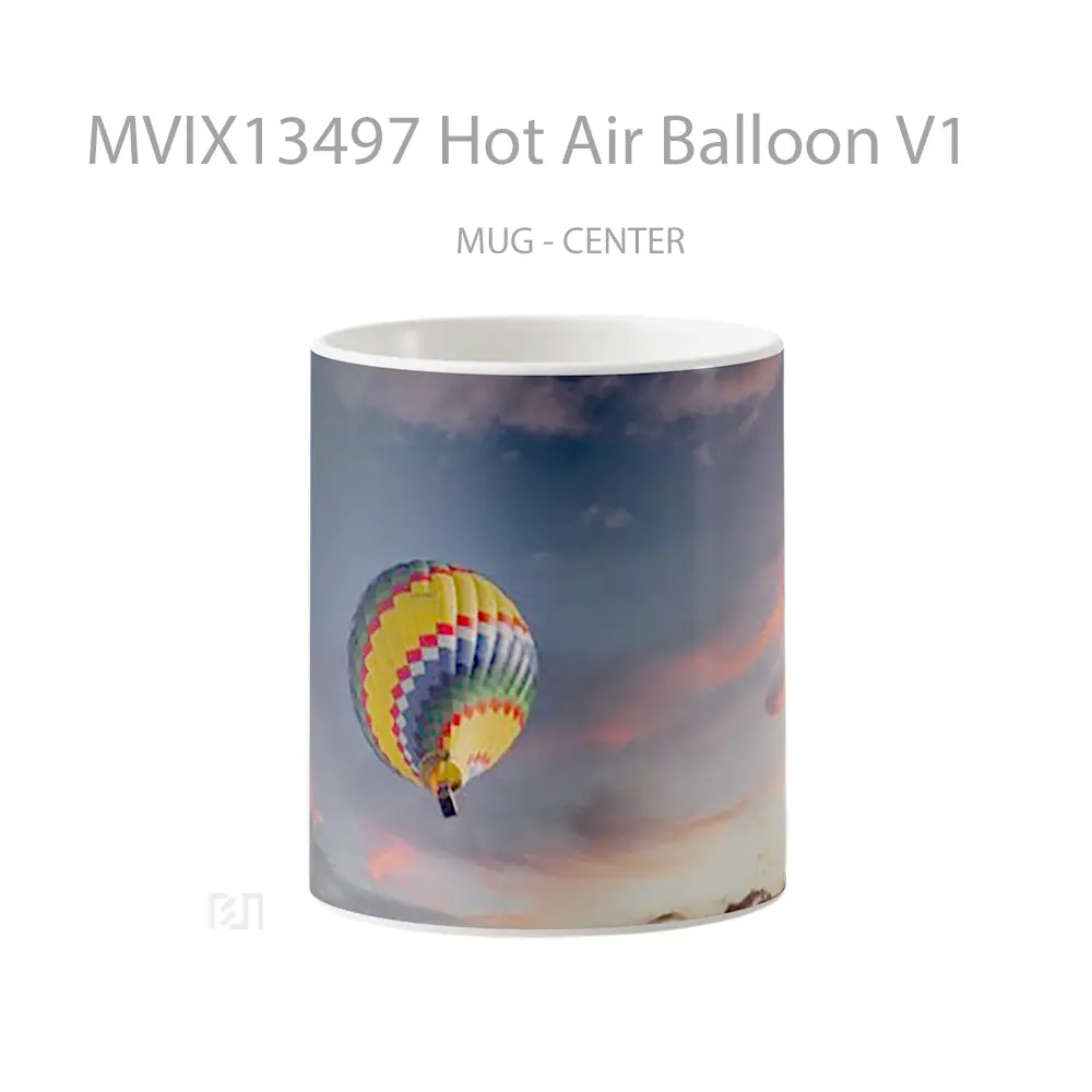 Mug Hot Air Balloon V1 Gelas Keramik Unik