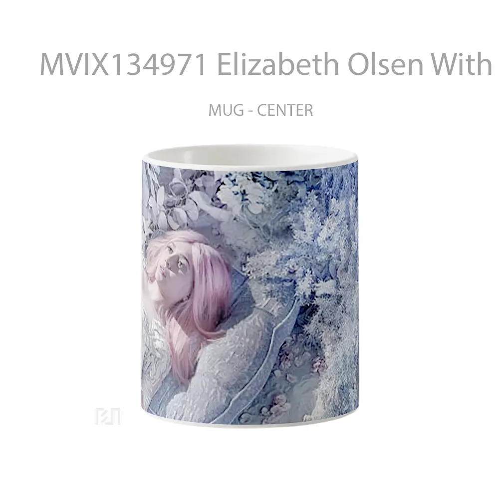 Mug Elizabeth Olsen With Pink Hair Gelas Keramik Unik