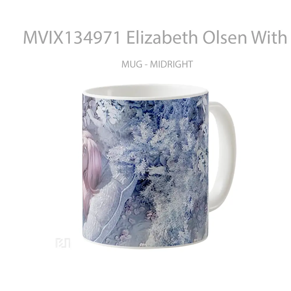 Mug Elizabeth Olsen With Pink Hair Gelas Keramik Unik - All-side / Desain